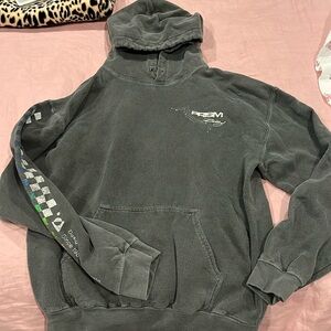 Prism racing pacsun washed grey hoodie